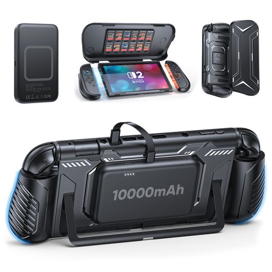 FASTSNAIL Switch 2 Protective Cover with 10,000mAh PD 20W Fast Charging Power Bank