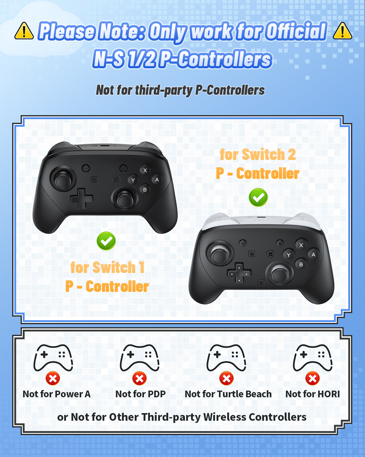 [Switch 1/2 Compatible]  FASTSNAIL Controller Charging Dock for Nintendo Switch 2/1, 10 in 1 Fast Controller Charger Station Stand for Pro Controller 2/1 with 11 RGB Modes, LED Indicator